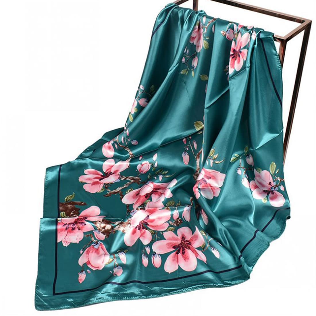 PALAY Scarfs for Women Satin Scarf Comfy Silk Feeling Scarf Stylish Head Neck Women Scarf Pillow Cover Scarf, 35in Square Scarf for Girls PALAY Scarfs for Women Satin Scarf Comfy Silk Feeling Scarf Stylish Head Neck Women Scarf Pillow Cover Scarf, 35in Square Scarf for Girls